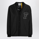 Moncler X Frgmt Anise Black Jacket In Cotton And Nylon