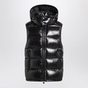 Moncler Glossy Black Zip Up Vest