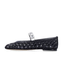 Scarpe pianeggianti di Casadei nere