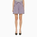 Vivienne Westwood Short W Cj Lilac Striped Cotton