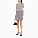 Vivienne Westwood Short W Cj Lilac Striped Cotton