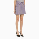 Vivienne Westwood Short W Cj Lilac Striped Cotton