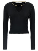 Alexander Wang 'Gold Nameplate Chain' Sweater