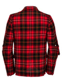 Comme Des Garcons Black Check Single Breasted Blazer