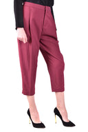 Elisabetta Franchi Trousers Burgundy