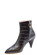 Polly Plume Booties Black
