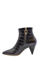 Polly Plume Booties Black