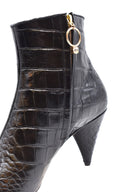 Polly Plume Booties Black