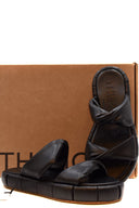Themoirè Sandals Black