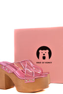 Haus Of Honey Sandals Fuchsia