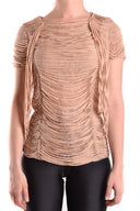 Elisabetta Franchi Tshirt Short Sleeves Beige