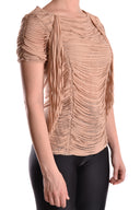 Elisabetta Franchi Tshirt Short Sleeves Beige