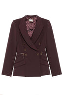 Elisabetta Franchi Jacket Burgundy