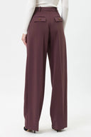 Elisabetta Franchi Trousers Burgundy