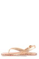 Car Shoe Flip Flops Gold