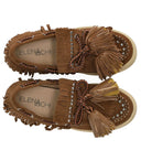 Mocassino Elena Iachi Marrone Con Nappe