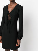 Parosh Parosh Abito Schlüssellochkleid mit V-Ausschnitt