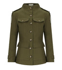 K.K. Militärgrüne Jacke mit Taschen