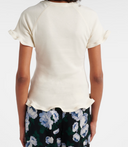 Stella Mc Cartney Frilled Hem Rib T Shirt