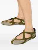 The Attico 'Floor01' Ballerina Flat Multimateriali Sintetici E Pelle