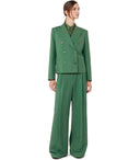 Max Mara Weekend Nembi Grüner zweireihiger Blazer
