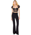 Elisabetta Franchi Black Flared Trousers