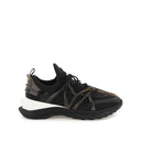 Jimmy Choo Leather And Fabric Sneakers