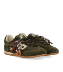 3 P Tor Suede Olive Green Sneaker