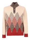 Ballantyne T Neck Pullover Button