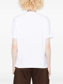 Off White Bookish Flowers Regular Tee White Blac