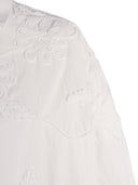 Camicia oversize Rotate Flower Bianco brillante (vestibilità oversize)
