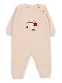 Paz Rodriguez Knit Newborn Romper "Acebo"