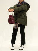 La Rose Leather Satchel Bag