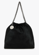 Stella Mc Cartney Falabella Medium Drawstring Eco Shaggy Deer W/Ruthenium Chain