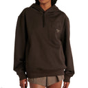 Prada Felpa con cappuccio di cotone oversize