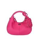 Ganni Mini Hobo Fucsia Handbag