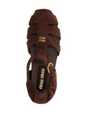 Miu Miu Allacciate Camoscio