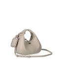 Ganni Hobo Mini White Pepper Bag