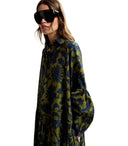 Essentiel Antwerp Jea Hemdkleid in Grün und Blau