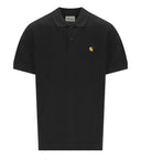Carhartt Wip S/S Chase Black Pique Polo Shirt