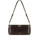 Elisabetta Franchi Dark Chocolate Baguette Bag