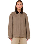 Max Mara Weekend Houndstooth Festa Brown Jacket