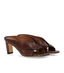 Miss Olivia Kaffee-Mule mit Absatz