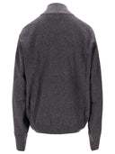 Palm Angels Classic Logo Knit Track Jkt Dark Grey