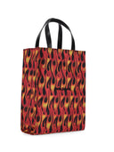 Palm Angels Classic Logo Flames Tote Bag Red Yellow/