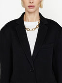 Anine Bing Quinn Blazer Black Cashmere Blend