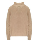 Twinset Cratere Beige Rollkragenpullover