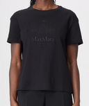 Max Mara S T Shirt Tessuto A Maglia 100% Cotone Ricami Esclusi