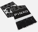 Logo Pinko Svezia Sciarpa Jacquard