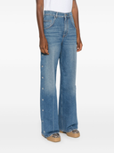 Stella Mc Cartney Snap Stud Embellished Jeans